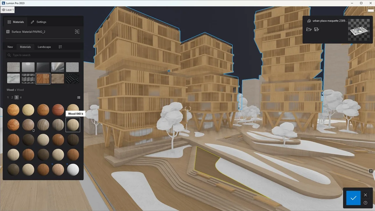 Lumion Real-Time Rendering Architecture Software - Fast architectural visualization with material library