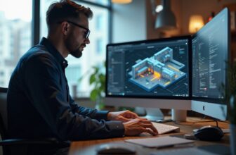 architect working visuals with dalle